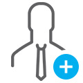 man with tie icon